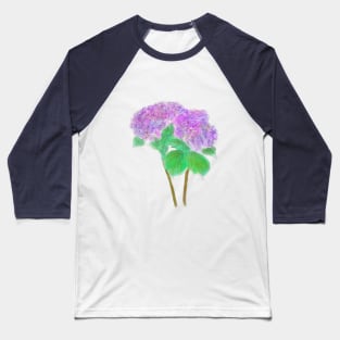 2 purple and pink hydrangeas Baseball T-Shirt